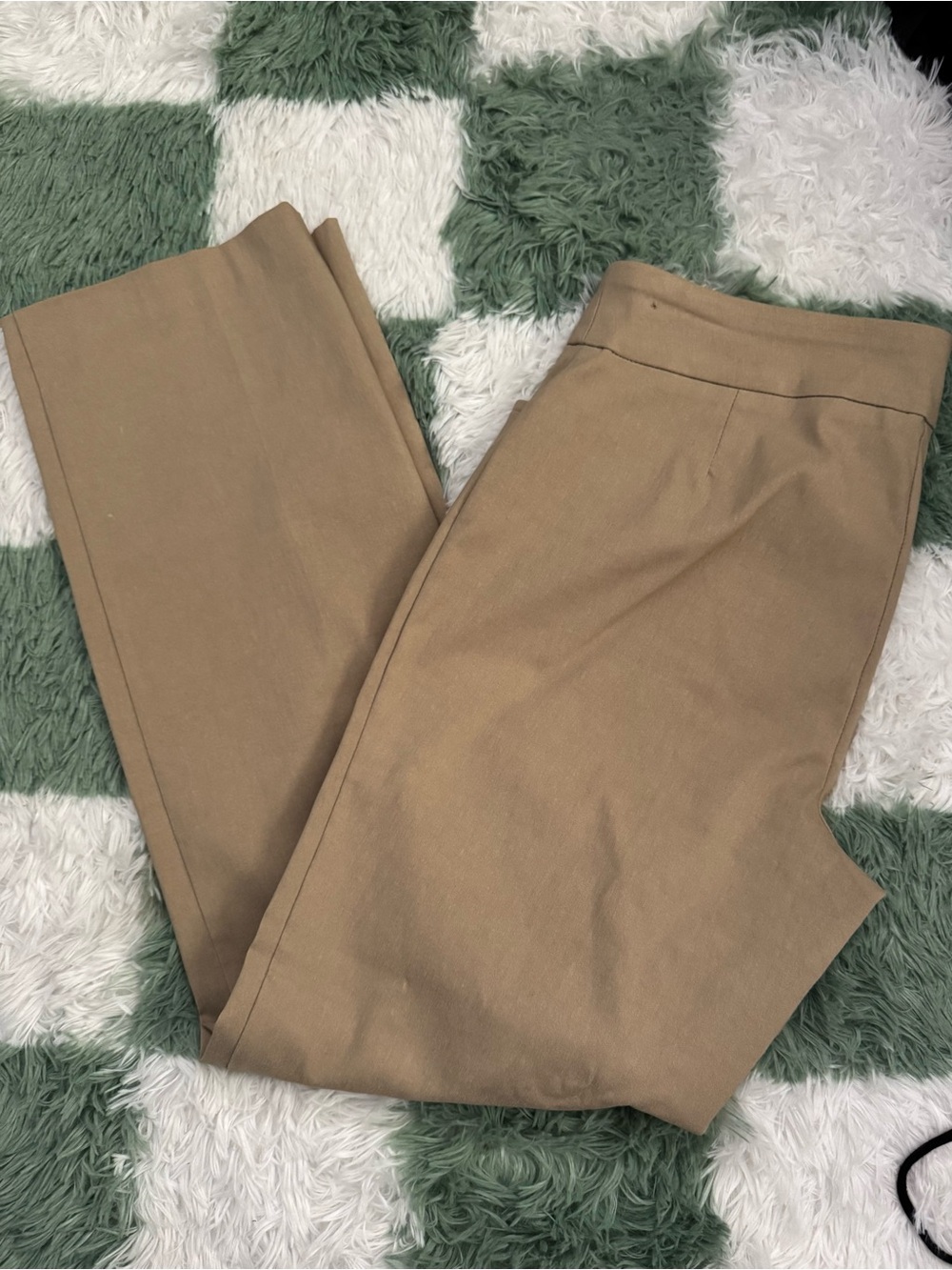 Time and Tru Straight-Leg Pants in Tan
